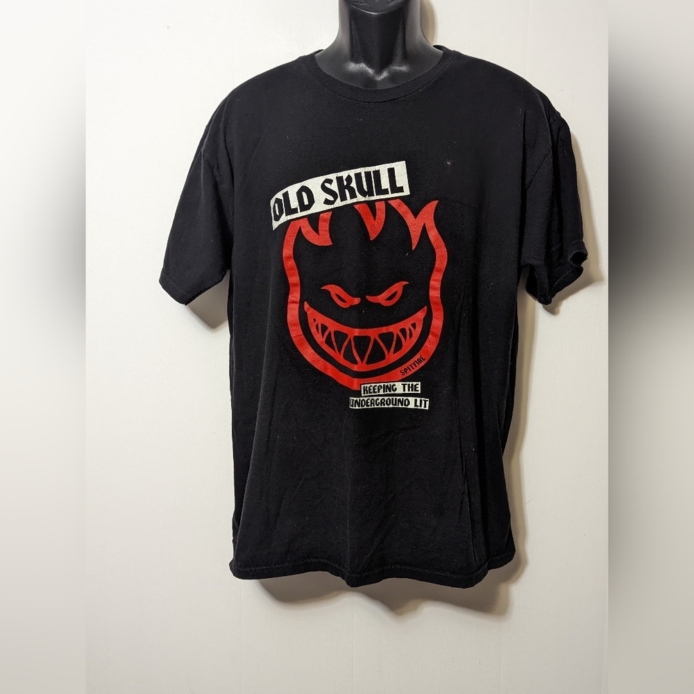 Spitfire Black and Red Graphic Tee